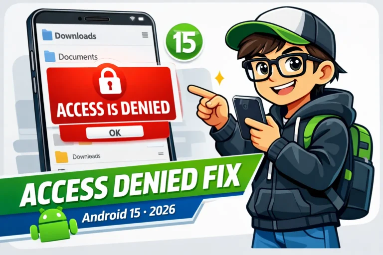 ZArchiver Access Is Denied Problem on Android 15 – Easy Fix (2026)